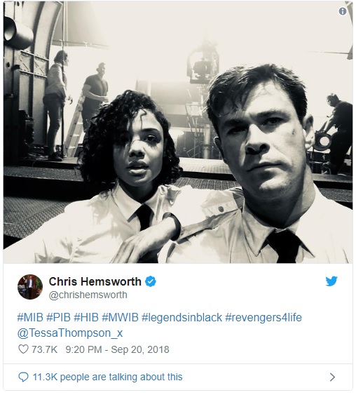 Chris Hemsworth twitter images